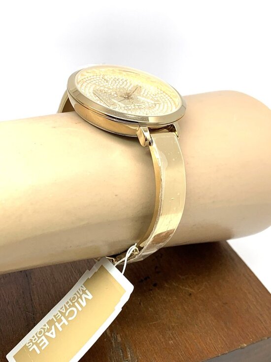 Michael Kors Women\'s Watch MK4469 Gemmed Bangle Quartz Gold Stainless Steel 38mm main image 4